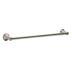 Moen Preston Brushed Nickel 24-Inch Single Wall Mounted Bathroom Towel Bar, DN8424BN
