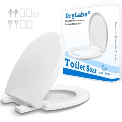 Round Toilet Seat 16.5" - Soft Close, Durable PP Toilet Seat, Easy Installation & Removal, Fits Most Toilet Bowls