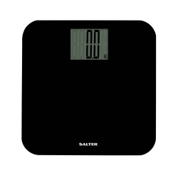 Salter 9049 BK3R Max Digital Bathroom Scale – Weighing Scales For Body Weight, Supersize LCD Display, 250kg / 39st 6 lb, Includes Carpet Feet & Battery, Step On Instant Weight Readings, Compact Design