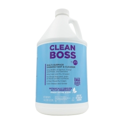 CleanBoss Botanical Disinfectant - Multi-Surface Cleaner - 128 oz - Kills 99.9% of Germs + Cold & Flu Viruses - Fresh Thyme Scent - No Rinse on Food Contact Surfaces - Pet Friendly