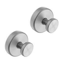 Hviiso Suction Cup Hooks for Glass Window, Mirror, Wreaths - Shower Hooks for Inside Shower, No Drill Towel Hooks for Bathrooms, Bath Robe Coat Looafh Hook for Hanging - Silver(2 Pack)