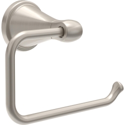 Delta Faucet Becker (1-Pack) Toilet Paper Holder, SpotShield Brushed Nickel, Wall Mounted Euro Hook Design BCK50-DN
