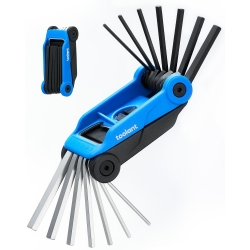 Kraftek toolant 14PCS Folding Allen Wrenches Sets(Metric and SAE), Metric Allen Key Set 2mm- 6mm, SAE Hex Key Set 5/64”- 1/4", Folding Hex Keys for Home Repair and Bikes(EDC),gift for men