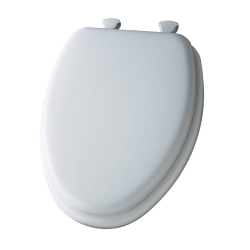 Mayfair 113EC000 White Elongated Deluxe Soft Toilet Seat