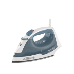 BLACK+DECKER Easy Steam Compact Iron for Clothes, Automatic Shutoff, Nonstick Plate, Light Weight, 1200 Watts