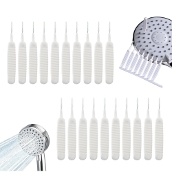 Shower Head Cleaning Brush for Small Hole, 2025 New Anti-Clogging Nozzle with Storage Boxes, Multifunctional Shower Cleaning Tools, Showerhead Cleaning Brushes Picks for Bathroom (20PC)