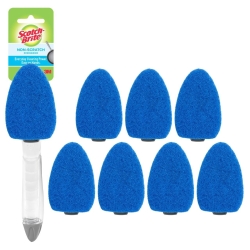 Scotch-Brite Non-Scratch Dishwand Kit, 1 Dish Wand & 7 Sponge Refills, Keep Hands Out of the Mess, Removes Stuck-on Food, Best for Nonstick Pots and Pans, Glass, & Tubs, Fits all Scotch Brite Refills