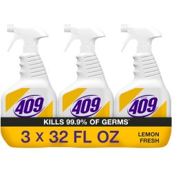 Formula 409 Multi-Surface Cleaner, Spray Bottle, Lemon Fresh, 32 Fluid Ounces, Pack of 3