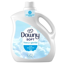 Downy Free & Gentle Liquid Fabric Softener, 111 fl oz, 150 Loads, Hypoallergenic, Sensitive Skin Friendly Fabric Conditioner Liquid