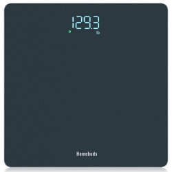 Homebuds Bathroom Scales for Body Weight, Precision 0.1lb by Our Professional Factory Since 2001, Weighing Scales LED Display and Step-On, 3*AAA Batteries Included, 28st/400lb/182kg, Blue