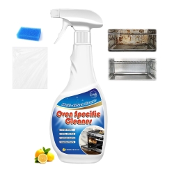 Snowlily Oven Rack & Grill Cleaner Spray, 16.9 Fl Oz, Multi-Purpose Heavy Duty Degreaser, Eliminates Thick Grease & Build-Up, Lemon Scent