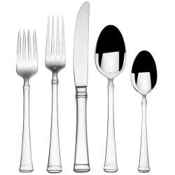 Mikasa Harmony 65-Piece 18/10 Stainless Steel Flatware Set, Service for 12, Polished Silverware with Serving Utensils, Dishwasher Safe
