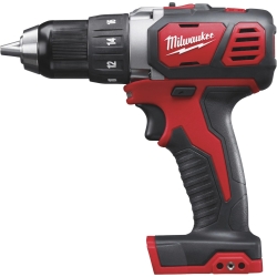 Milwaukee M18 Li-Ion Cordless Compact Electric Drill Driver — Tool Only, 1/2in. Keyless Chuck, 500 In./Lbs. Torque, 1800 RPM
