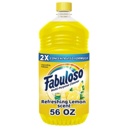 Fabuloso Multi-Purpose Cleaner, 2X Concentrated Formula, Refreshing Lemon Scent, 56 oz