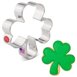 Ann Clark St. Patrick’s Day Shamrock Cookie Cutter, 3-3/4” Made in USA