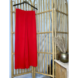R14 - Red Regular Pants Mỹ Silk (Quần Ống Thường Lụa Mỹ không bóng).
