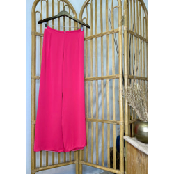 R15 - Hot pink Regular Pants Lụa Mỹ (Quần Không Bóng Ống Thường).