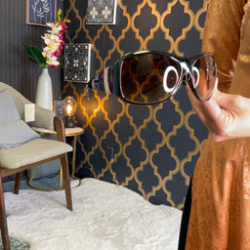 966- Sunglasses black brown